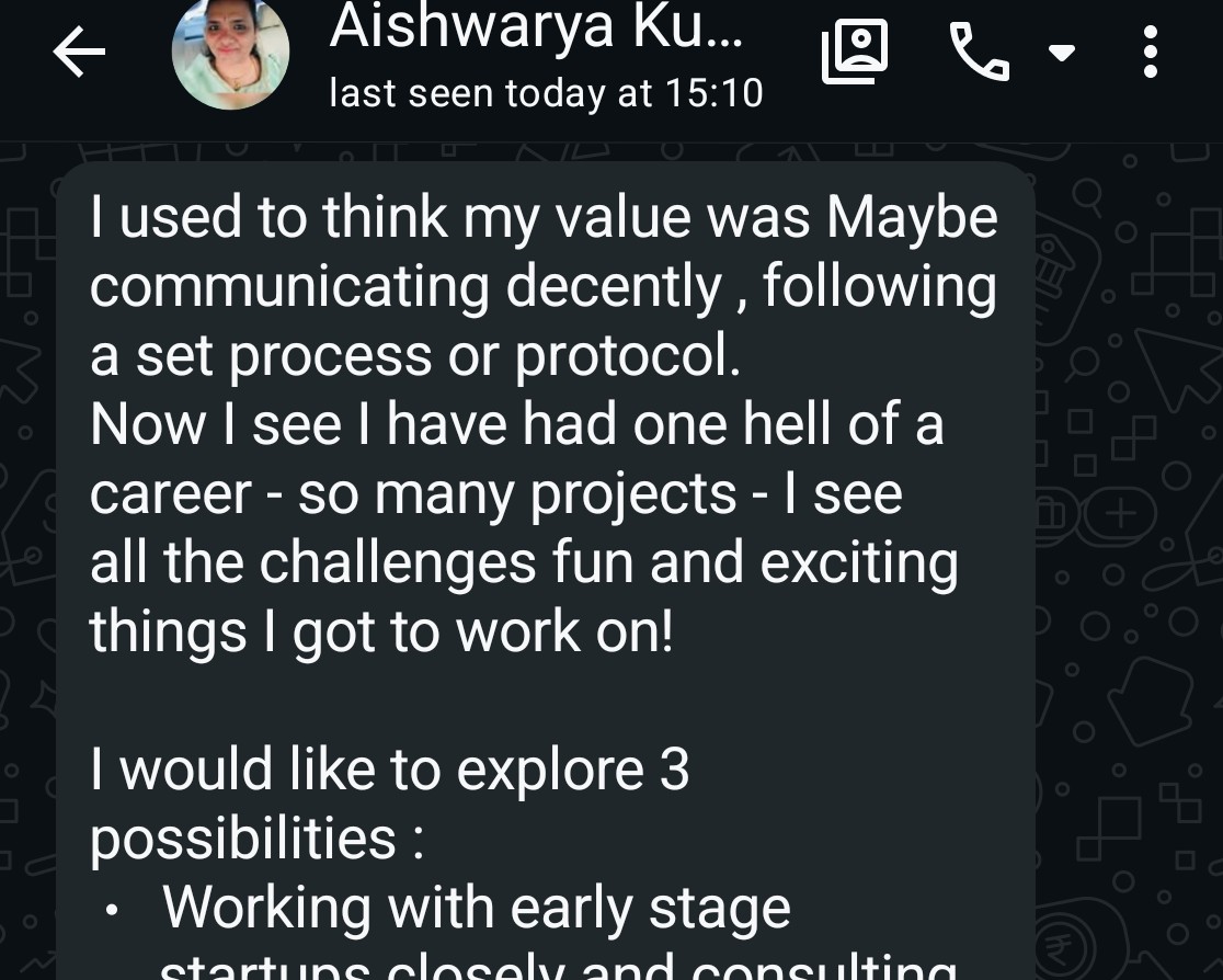 Aishwarya realised she has had one hell of a career.